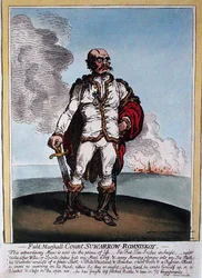 Feldmarschall Graf Suwarrow-Rominiskoy (1729-1800), veröffentlicht von Hannah Humphrey im Jahr 1799