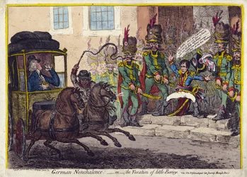 DEUTSCHE NONCHALANCE – ODER DER ÄRGER DES KLEINEN BONEY. 1803