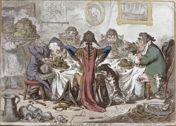 "Deutsche essen Sauerkraut", veröffentlicht von Hannah Humphrey
