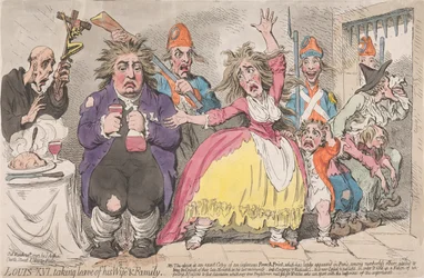 Ludwig XVI. verabschiedet sich von seiner Frau und seiner Familie