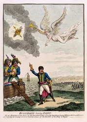 Napoleon Bonaparte (1769-1821) verlässt Ägypten