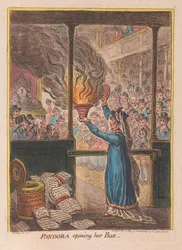 Pandora öffnet ihre Büchse, veröffentlicht 1809