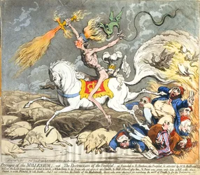 Vorzeichen des Jahrtausends, veröffentlicht von Hannah Humphrey im Jahr 1795