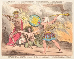 Sünde, Tod und der Teufel, siehe Milton