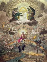 Die Apotheose von Hoche, veröffentlicht von Hannah Humphrey im Jahr 1798