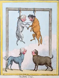 Die Hundesteuer, veröffentlicht von Hannah Humphrey in 1796