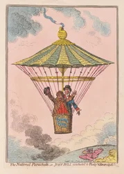Der nationale Fallschirm oder John Bull, zu Wohlstand und Emanzipation geführt, veröffentlicht 1802