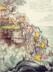 Die besessenen Schweine oder die breitbodige Streu, die kopfüber ins Meer der Verdammnis rennt, 1807