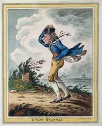 Windiges Wetter, veröffentlicht von Hannah Humphrey 1808