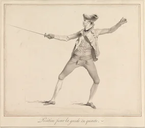 Position für die Garde in Quarte