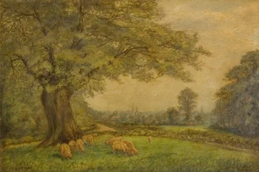 Die Türme von Coventry aus der Ferne