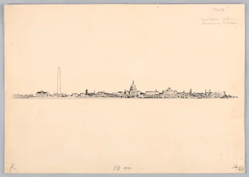 Washington Skyline, Design für das Washington Board of Trade Dinner, 13. Mai 1908