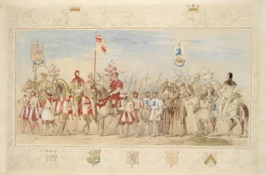 William Earl of Craven, Ritter des Greifen und Henry de la Poer Beresford, Marquis von Waterford, Ritter des Drachen, 1839