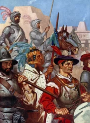 Die Armee zog unter dem Klang von Marschmusik in Mexiko ein