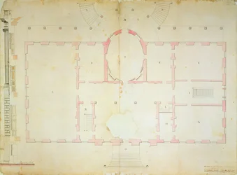 Plan des Präsidentenhauses, Washington, 1792