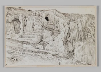 Antike Gräber, Tal von Hinnom, Illustration aus Das Leben unseres Herrn Jesus Christus
