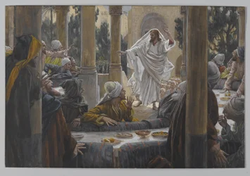 Flüche gegen die Pharisäer, Illustration aus Das Leben unseres Herrn Jesus Christus, 1886-96