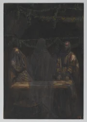 Er verschwand vor ihren Augen, Illustration aus Das Leben unseres Herrn Jesus Christus, 1886-94