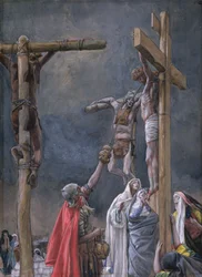 „Mich dürstet.“ Jesus wird der Essig gereicht, Illustration zu „Das Leben Christi“, um 1884-96
