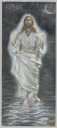 Jesus geht auf dem Meer, Illustration aus Das Leben unseres Herrn Jesus Christus
