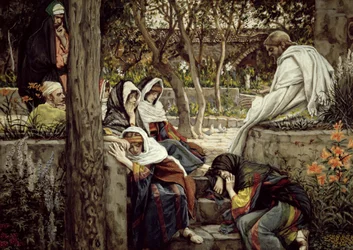 Jesus in Bethanien, Illustration für Das Leben Christi, ca. 1886-96