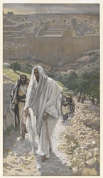 Jesus geht abends nach Bethanien, Illustration aus Das Leben unseres Herrn Jesus Christus, 1886-94