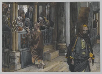 Judas geht, um die Juden zu finden, Illustration aus Das Leben unseres Herrn Jesus Christus, 1886-94
