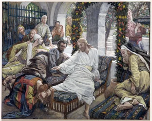 Maria Magdalenas Kiste mit sehr kostbarem Salböl, Illustration für Das Leben Christi, ca. 1886-96