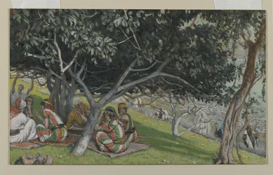 Nathanael unter dem Feigenbaum, Illustration aus Das Leben unseres Herrn Jesus Christus