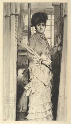 Porträt von Miss L..., oder Eine Tür muss entweder offen oder geschlossen sein, 1876