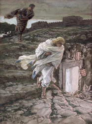 St. Peter und St. Johannes laufen zum Grab, Illustration für Das Leben Christi, ca. 1886-94
