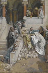 Der blinde und stumme Mann, besessen von Teufeln, Illustration aus Das Leben unseres Herrn Jesus Christus