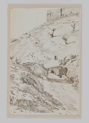 Die Brücke von Kedron aus Gethsemane, Illustration aus Das Leben unseres Herrn Jesus Christus