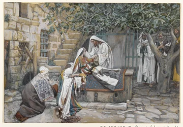 Die Tochter des Jairus, Illustration aus Das Leben unseres Herrn Jesus Christus
