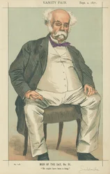 Der Herzog von Saldanha, Er hätte ein König sein können, 2. September 1871, Vanity Fair Karikatur (Farblithografie)
