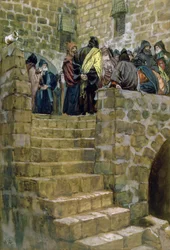 Der böse Rat des Kaiphas, Illustration für Das Leben Christi, ca. 1886-96
