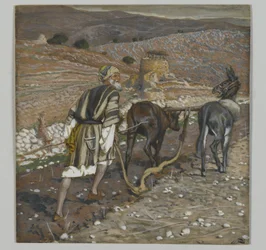 Der Mann am Pflug, Illustration aus Das Leben unseres Herrn Jesus Christus