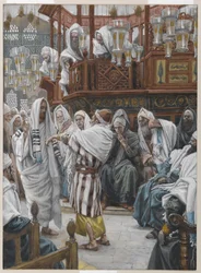 Der Mann mit der verdorrten Hand, Illustration aus Das Leben unseres Herrn Jesus Christus
