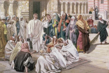 Die Pharisäer befragen Jesus, Illustration für Das Leben Christi, ca. 1886-96