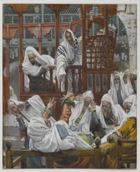Der Besessene in der Synagoge, Illustration aus Das Leben unseres Herrn Jesus Christus