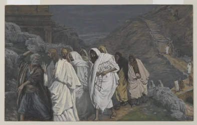 Die Protestationen des heiligen Petrus, Illustration aus Das Leben unseres Herrn Jesus Christus, 1886-94