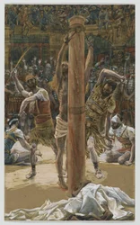 Die Geißelung auf dem Rücken, Illustration aus „Das Leben unseres Herrn Jesus Christus“, 1886-94