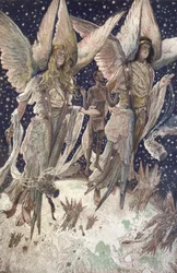 Die Seele des reuigen Diebes im Paradies - aus „Das Leben unseres Herrn Jesus Christus“ - 1899 von James Tissot