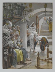 Die Frau mit einer Gebrechlichkeit von achtzehn Jahren, Illustration aus Das Leben unseres Herrn Jesus Christus, 1886-96