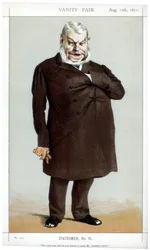 Der einzige Mann, der je bekannt ist, Mr. Gladstone zum Lächeln zu bringen, 1871