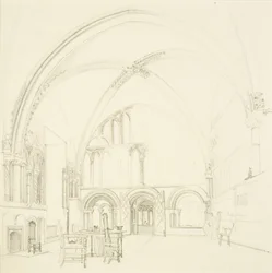 Innenraum des Kapitelsaals der Kathedrale von Bristol