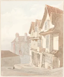 Ansicht der Church Lane in Bristol