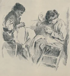 Spanische Näherinnen, 1919