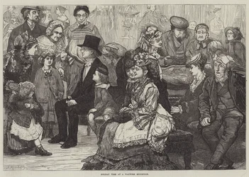 Ferienzeit bei einer Wachsfiguren-Ausstellung