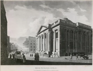 Die Royal Exchange (heute Rathaus), Cork Hill, Dublin